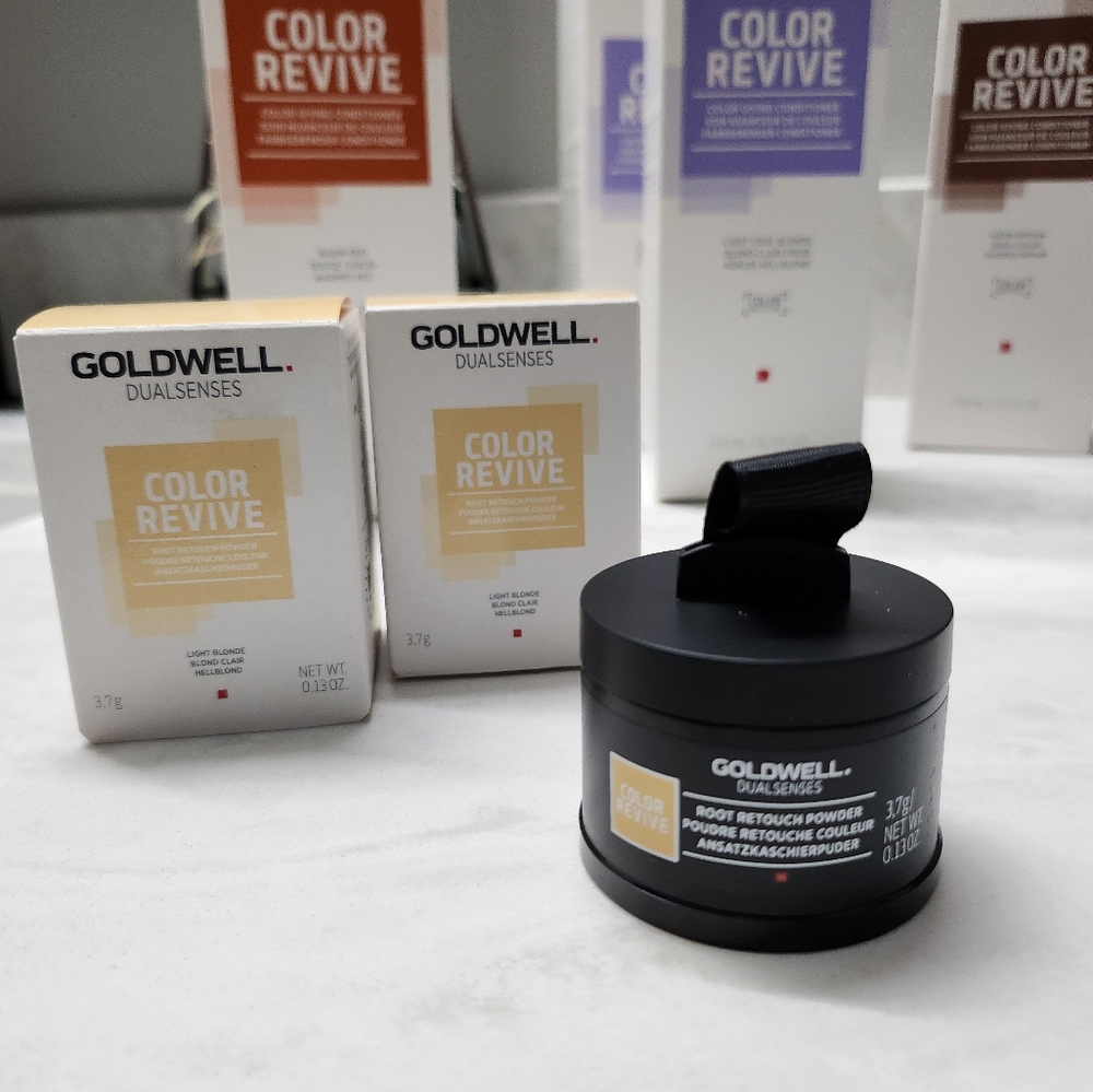 Lot of 2 Goldwell DualSenes Color Root Retouch Powder light blonde hair new